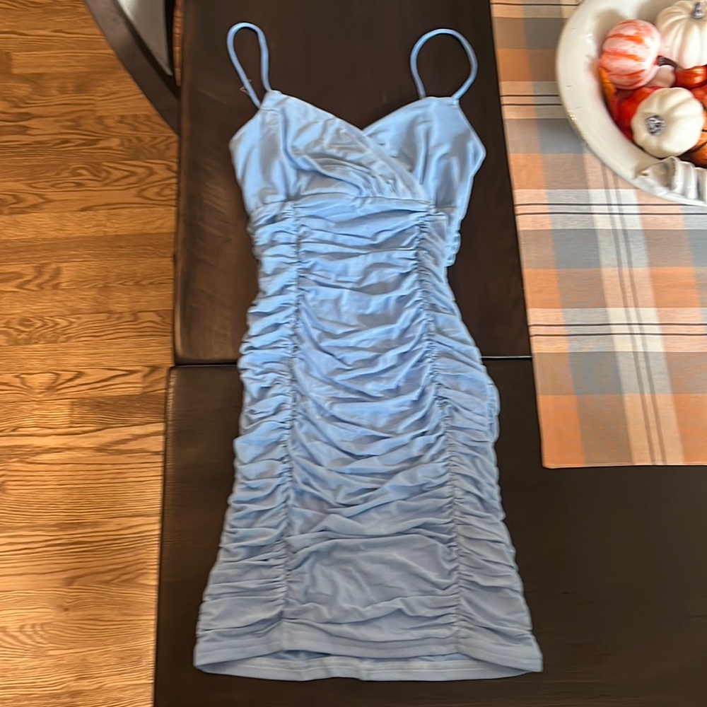 Lucy in the Sky Blue Short Formal Dress